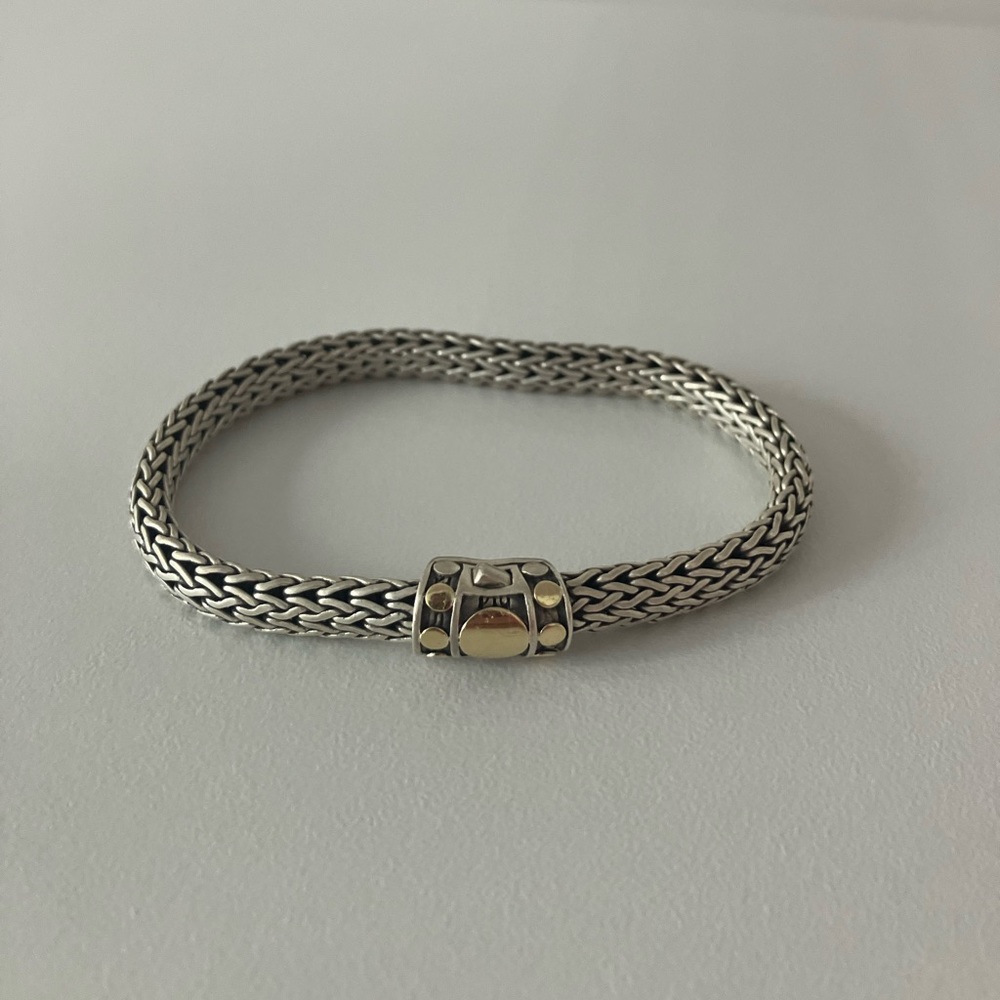 John Hardy Icon Dot Bracelet, sterling silver, gold